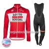Conjunto Maillot + Culotte largo con tirantes Invierno Termico 2017 Lotto Soudal N001